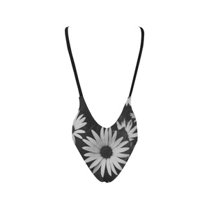 Black and White Daisy Swimsuit