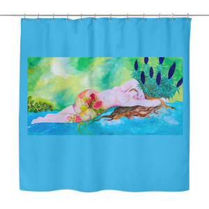 Resting Rose Lady Shower Curtain