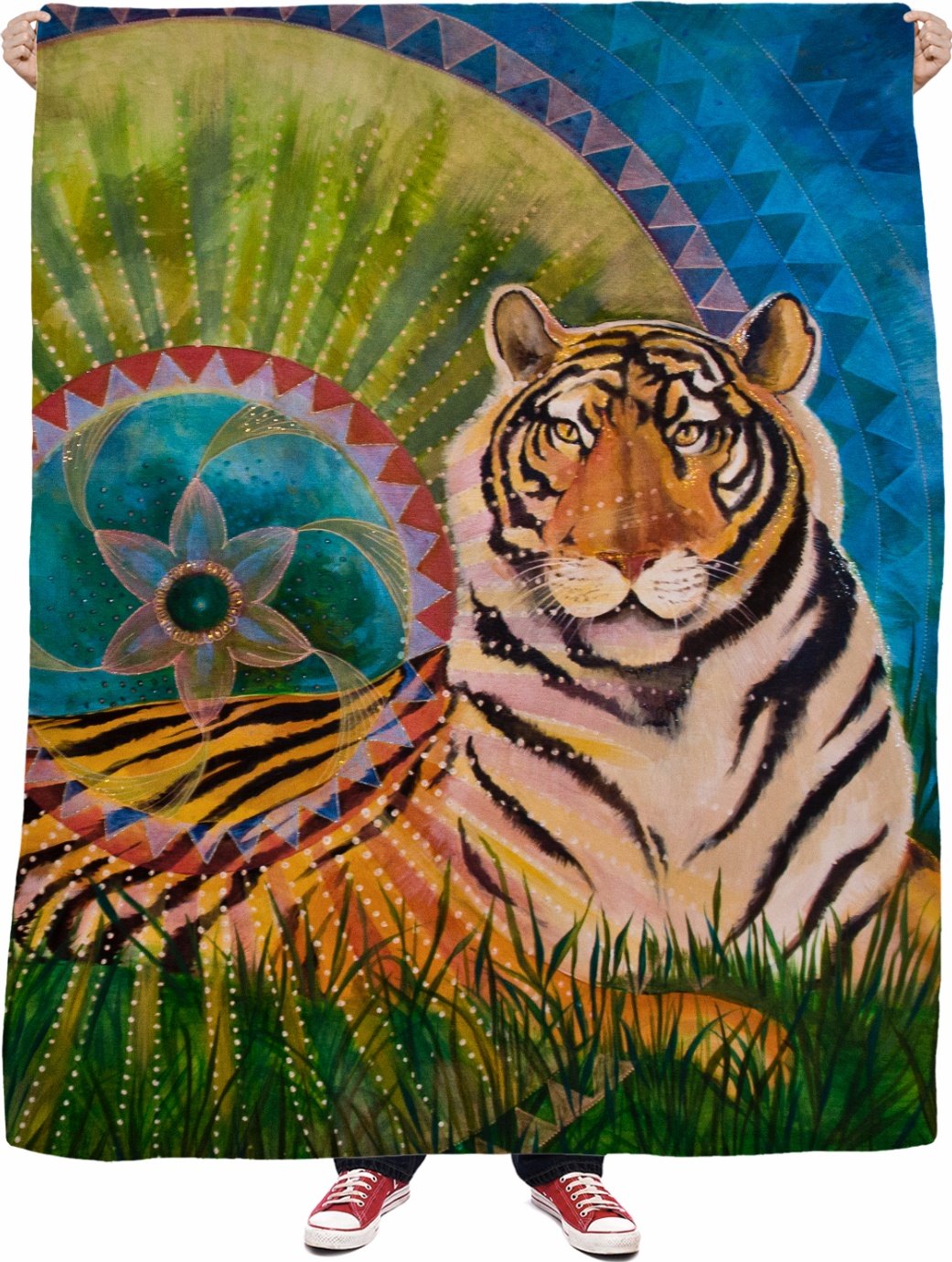 Roselitt Tiger Fleece Blanket