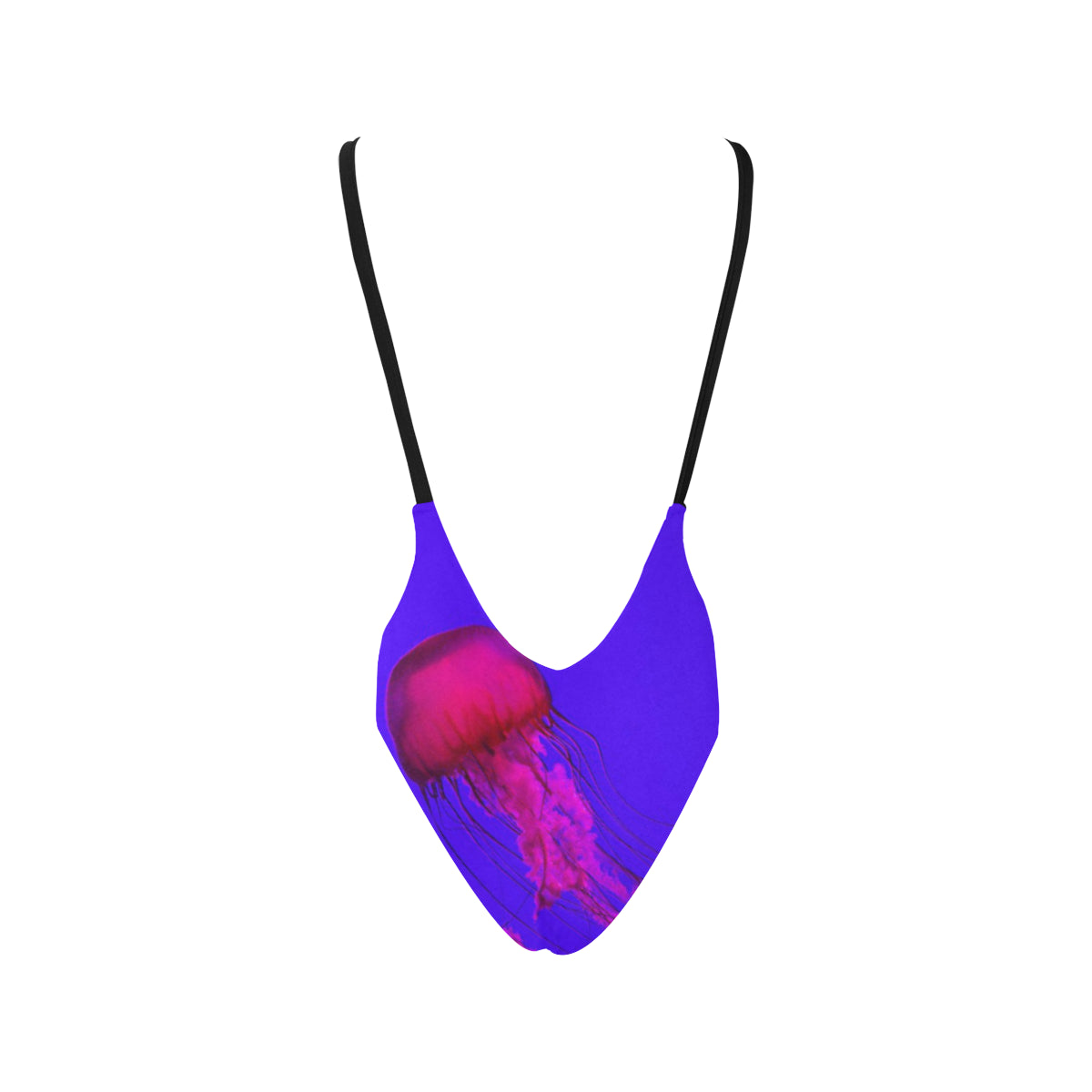 jellyfish-swimming Sexy Low Back One-Piece Swimsuit (Model S09)