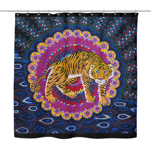 Tiger Trip Shower Curtain