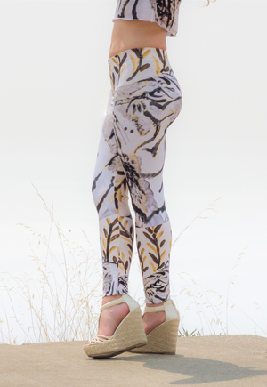 Roslitt Abstract Tiger Leggings