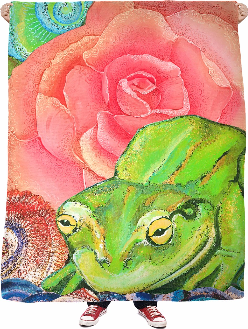 Frog Roselitt Fleece Blanket