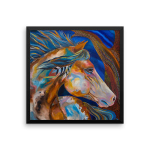 Framed Roselitt Horse