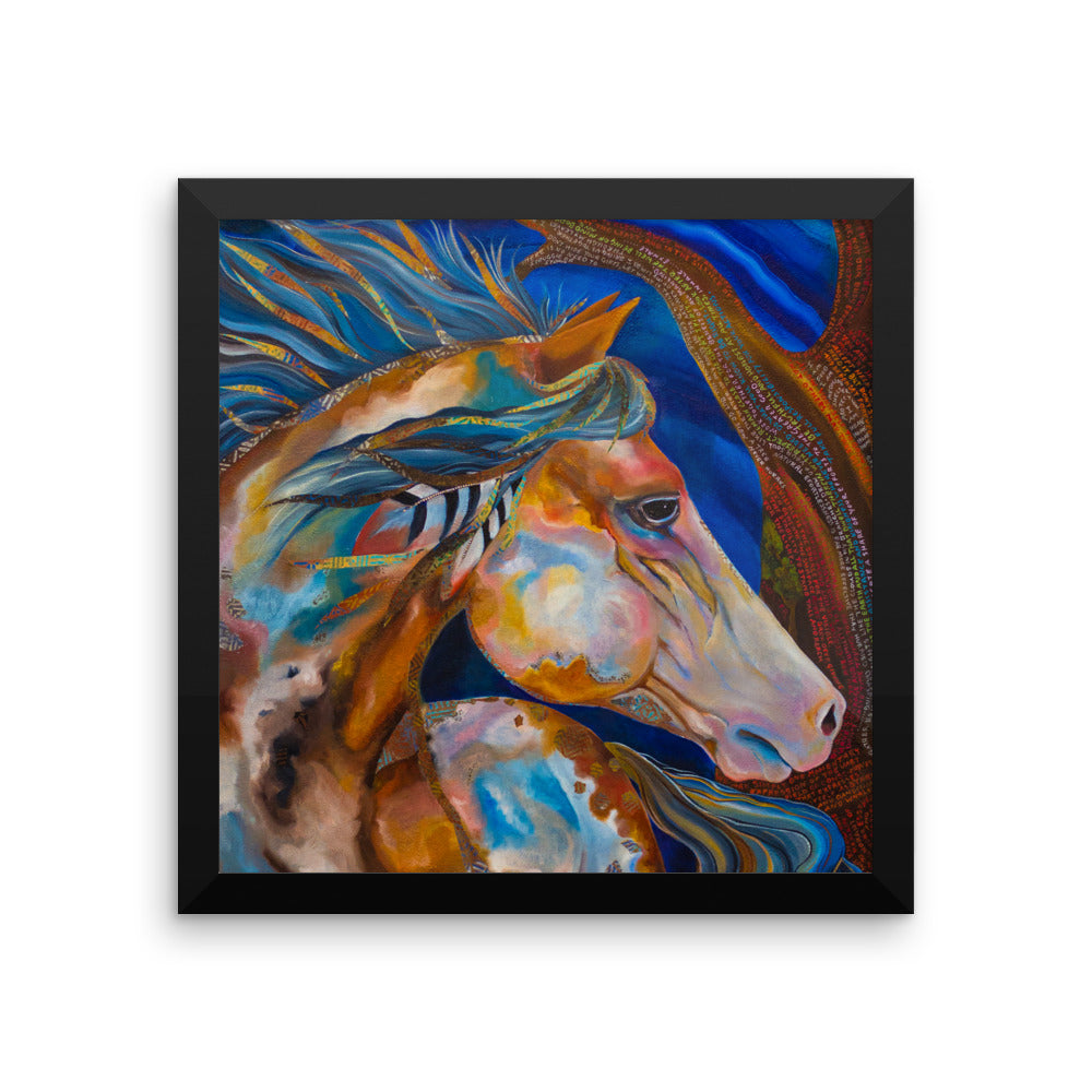 Framed Roselitt Horse