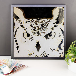 Framed Roselitt Owl poster