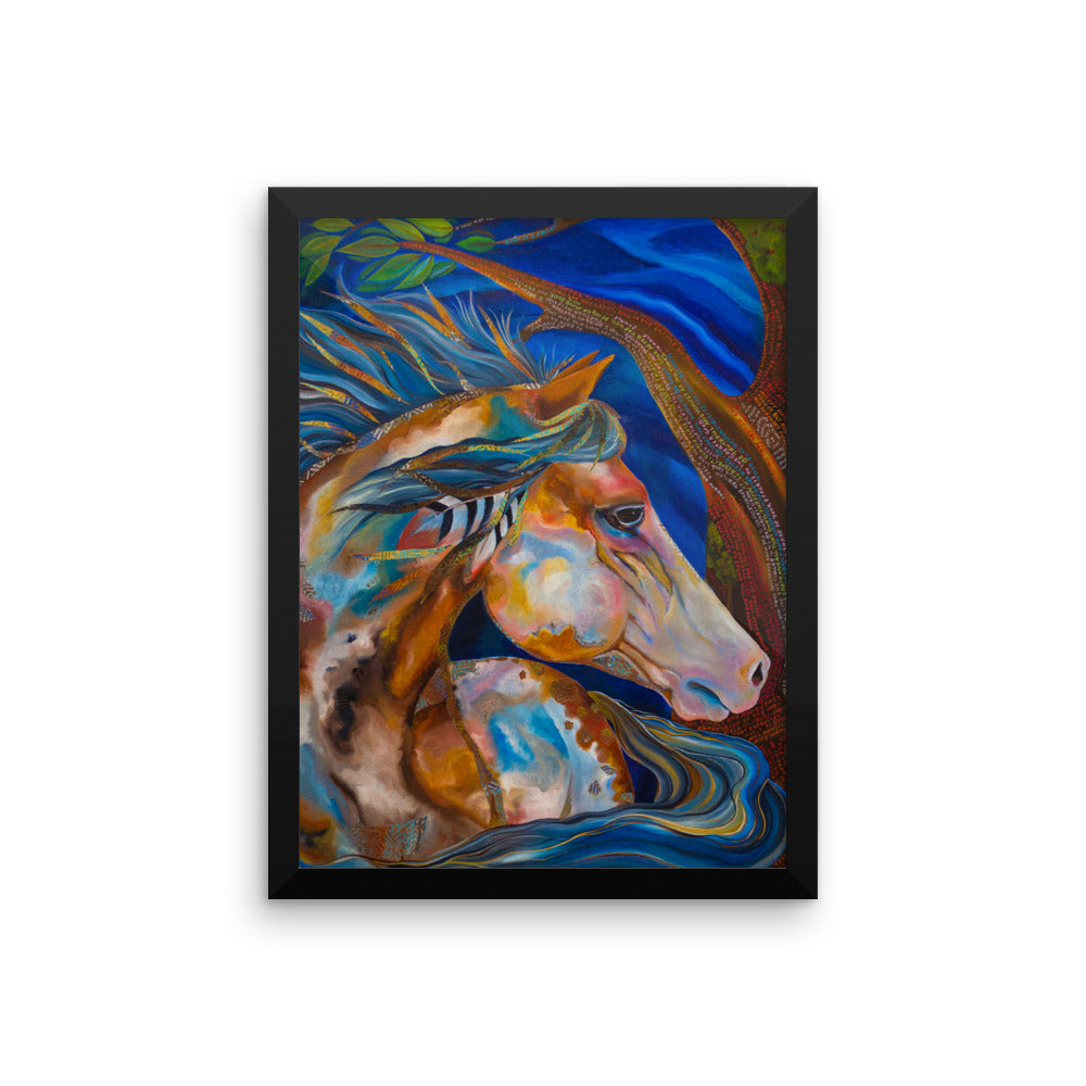 Framed Roselitt Horse