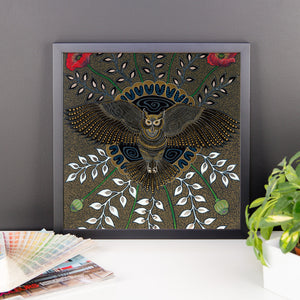 Protector Owl Framed print