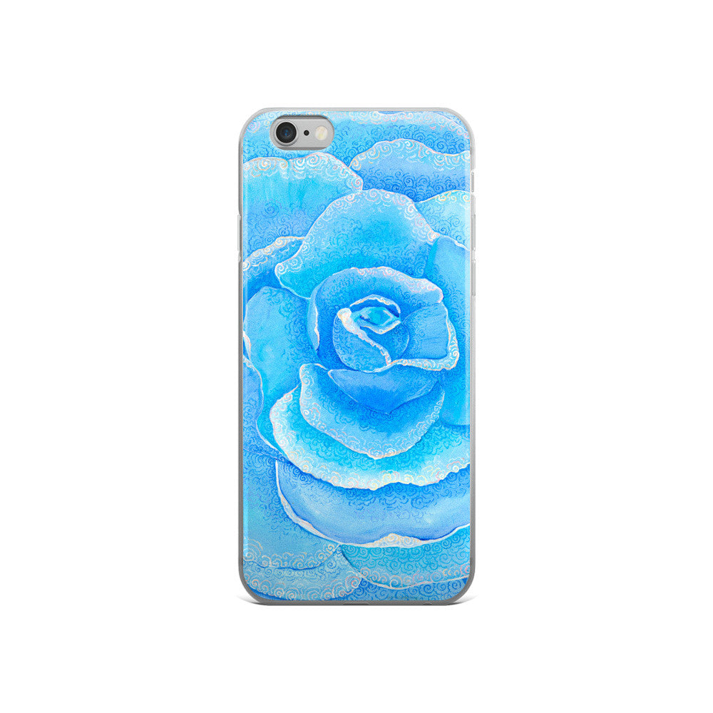 Blue Roselitt iPhone 5/5s/Se, 6/6s, 6/6s Plus Case