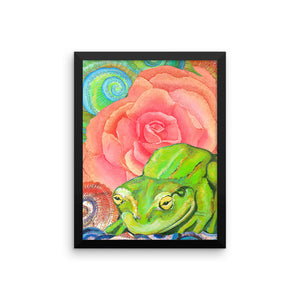 Roselitt Frog Framed print