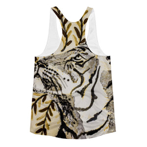 Women's Roselitt Abstract Tiger Racerback Tank