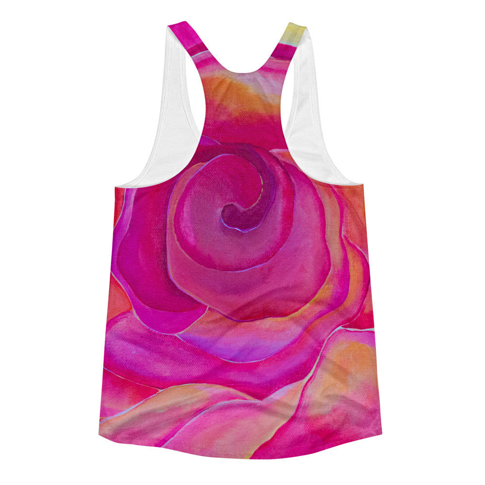 Women's Pink Roselitt Racerback Tank