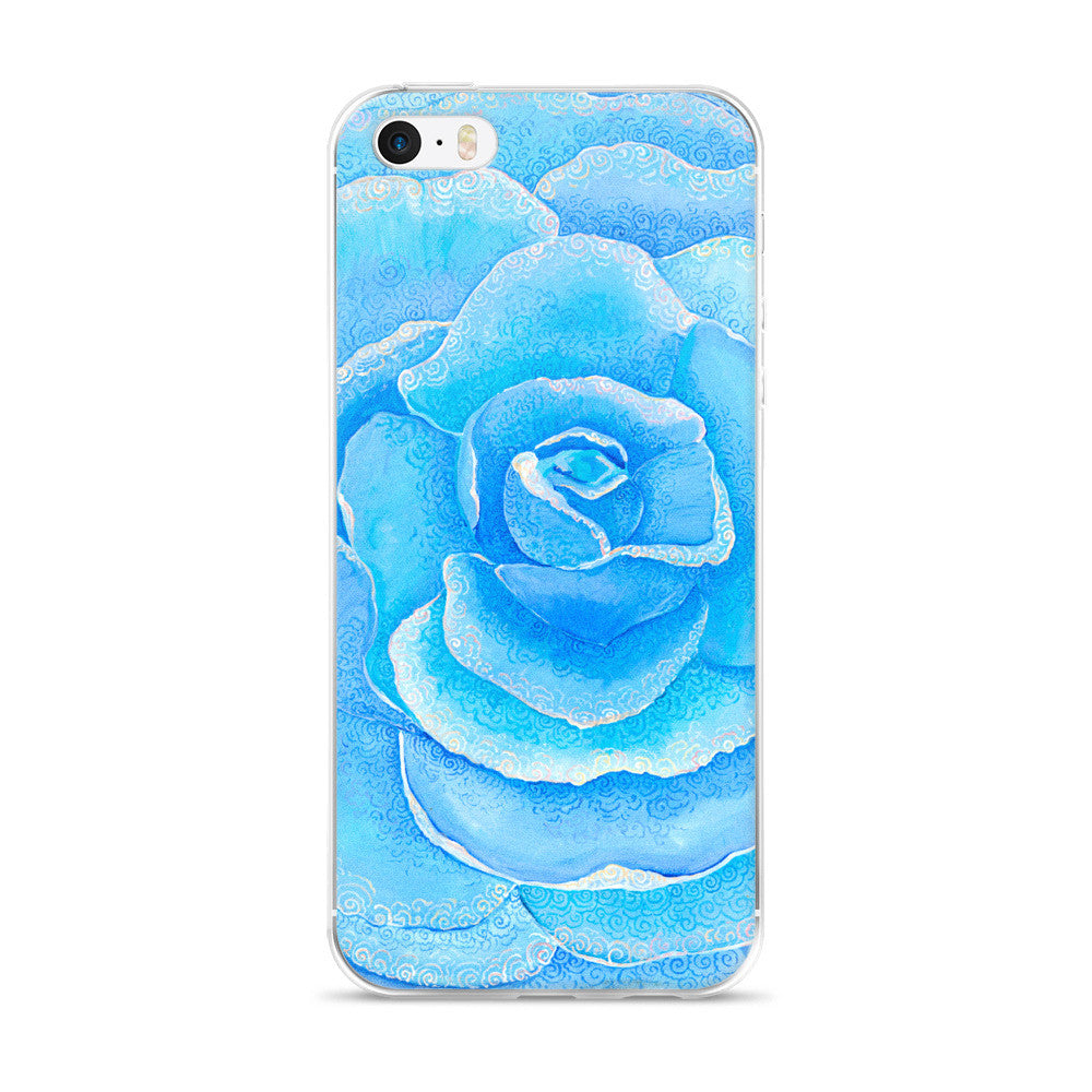 Blue Roselitt iPhone 5/5s/Se, 6/6s, 6/6s Plus Case