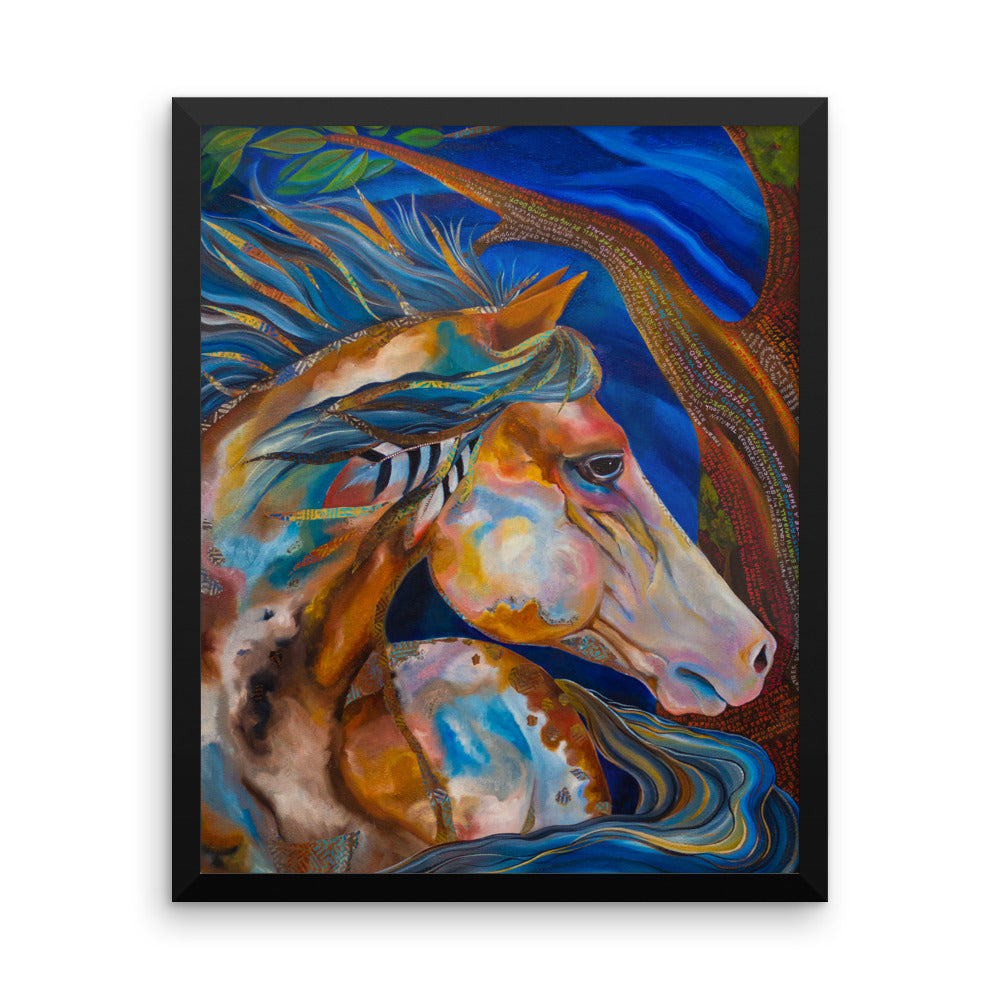 Framed Roselitt Horse