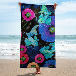 Koi Trip Towel