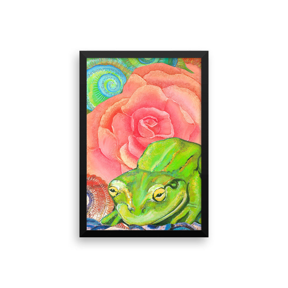 Roselitt Frog Framed print