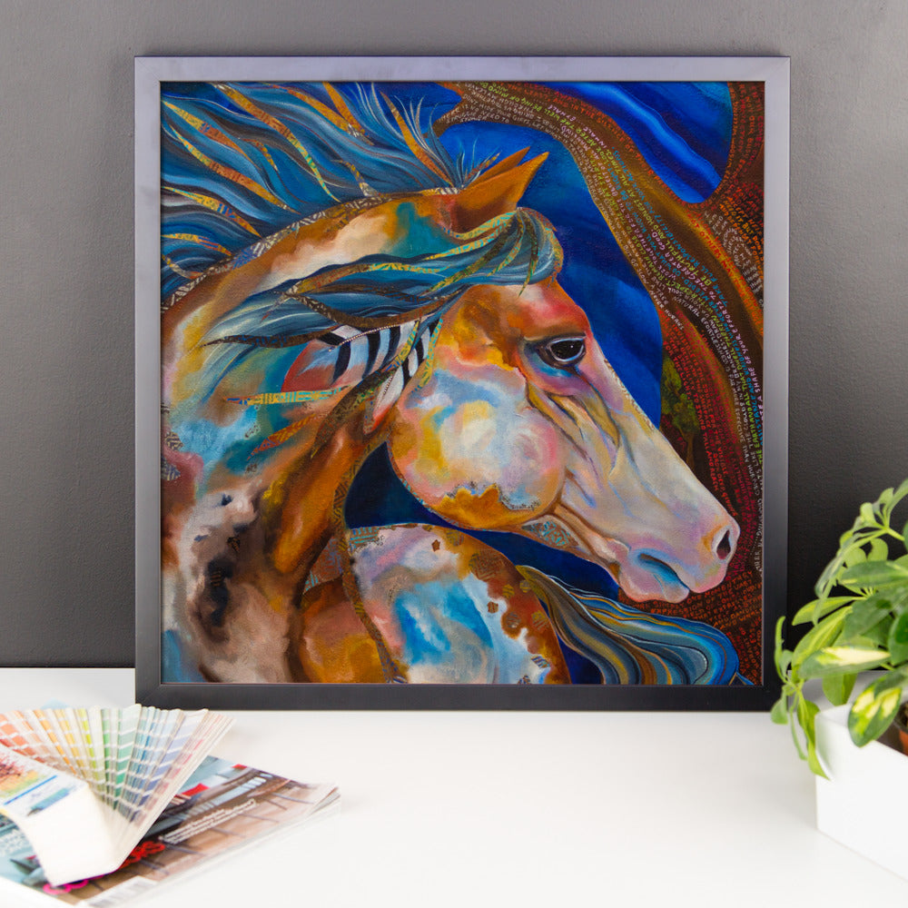 Framed Roselitt Horse