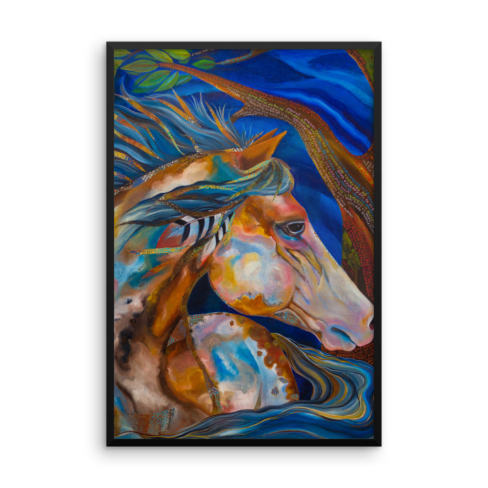 Framed Roselitt Horse