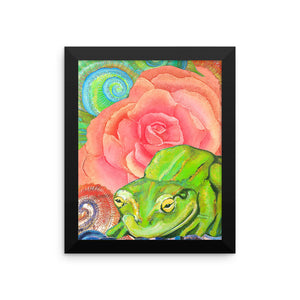 Roselitt Frog Framed print