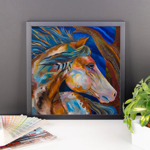 Framed Roselitt Horse