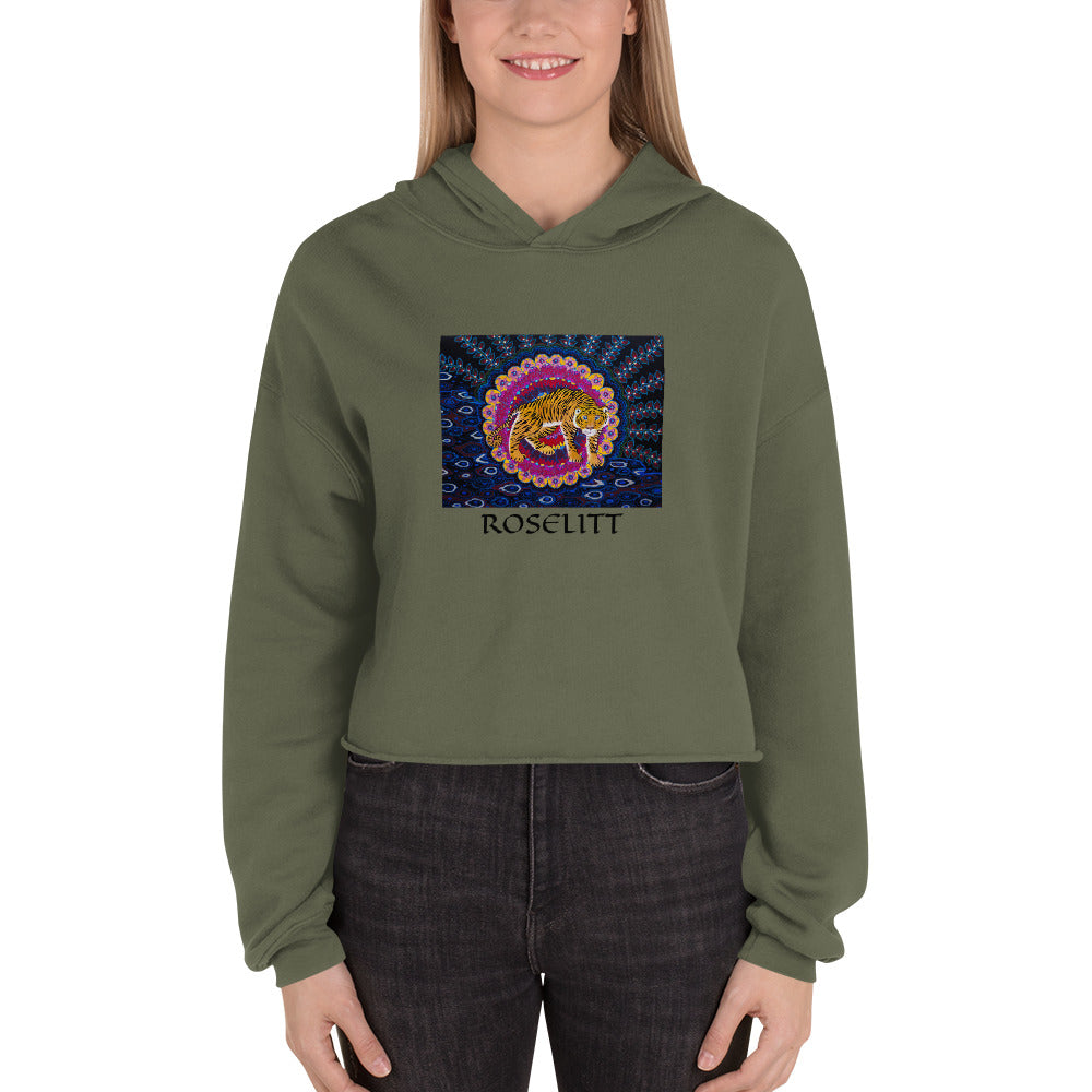 Tiger Trip Crop Hoodie