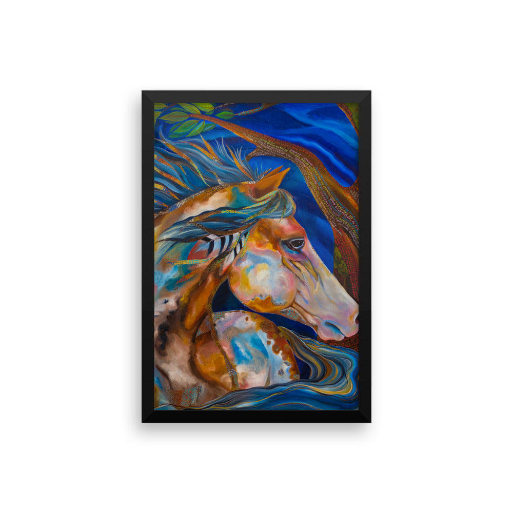 Framed Roselitt Horse