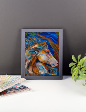 Framed Roselitt Horse