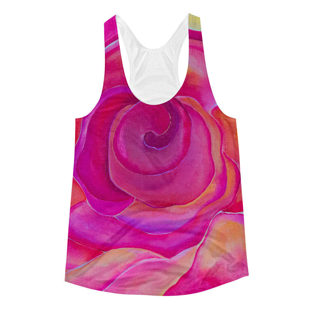 Women's Pink Roselitt Racerback Tank