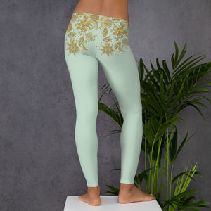 Mint Green Henna Style Leggings