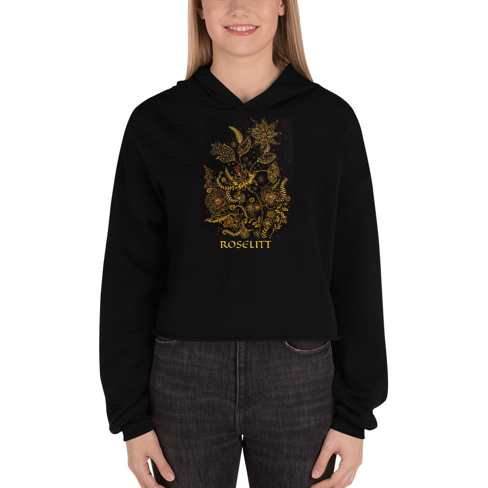 Henna Style Crop Hoodie