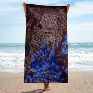 Lion in the stars Towel