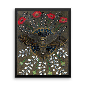 Protector Owl Framed print