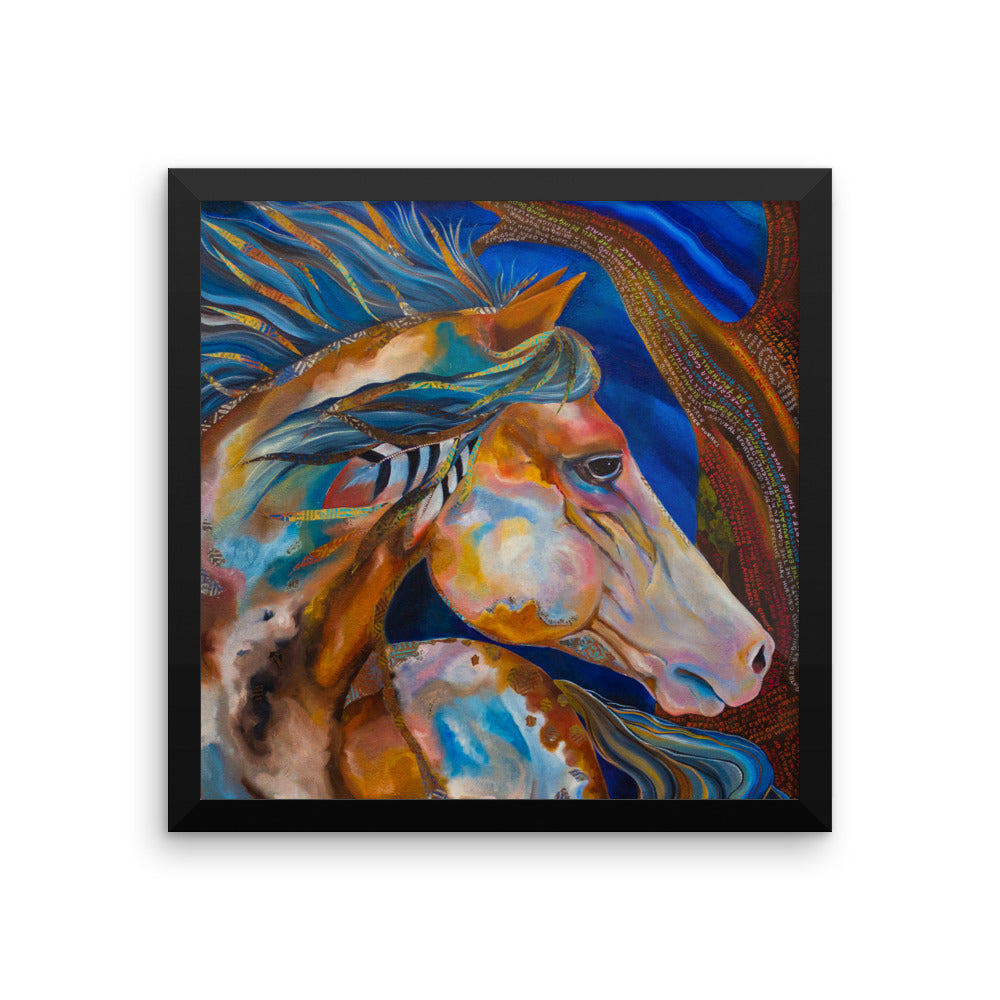 Framed Roselitt Horse