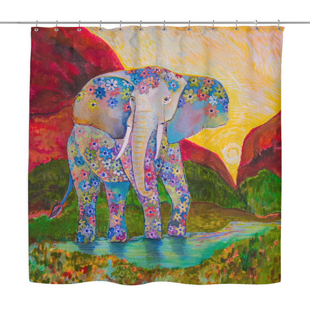 Elephant Shower Curtain