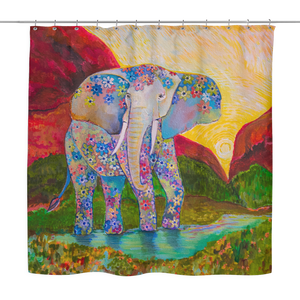 Elephant Shower Curtain